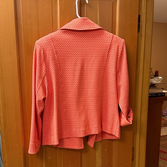 CAbi Vibrant Orange Coral Blazer - Picture 3 of 6